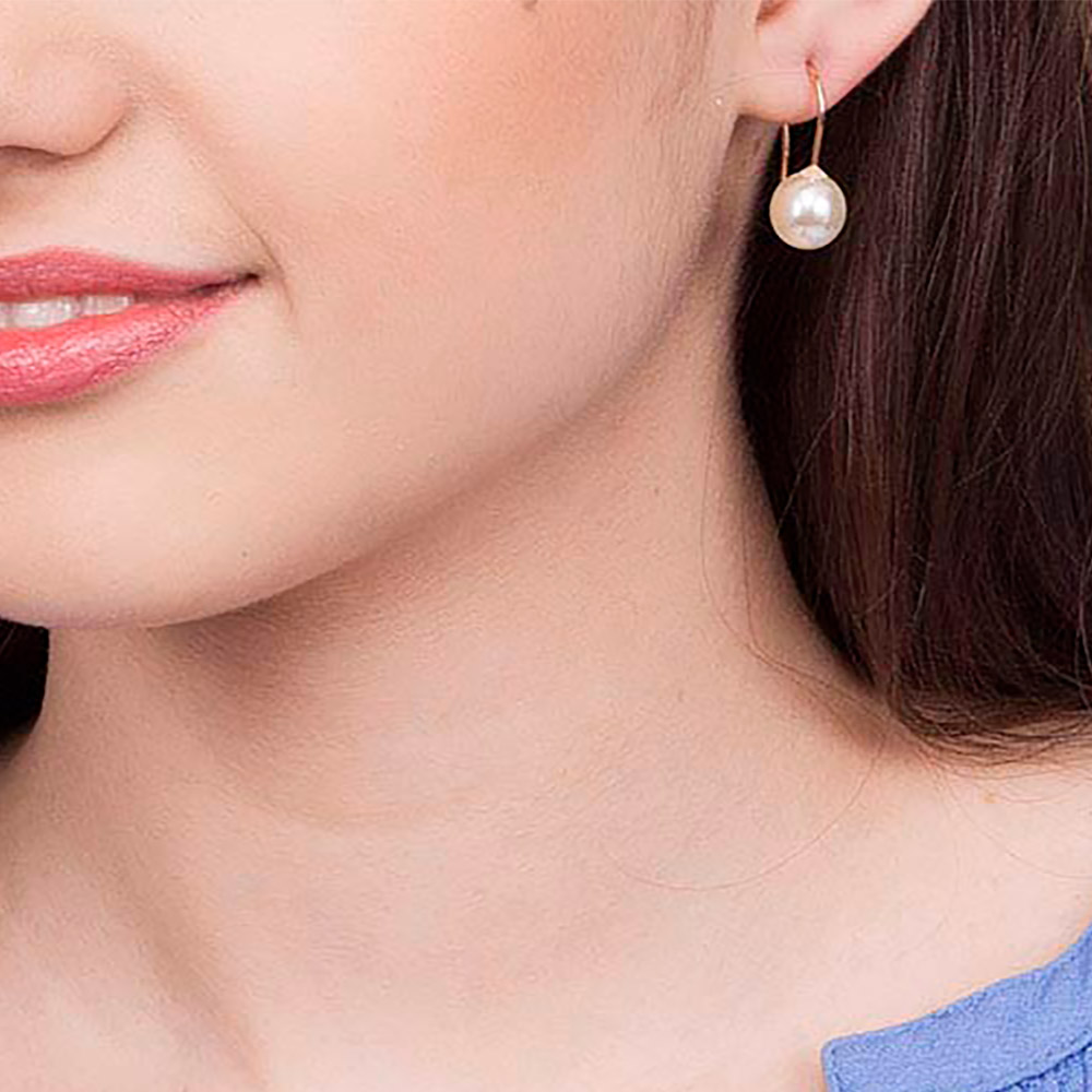 Brinco Pérolas Sintéticas Folheado A Ouro 18k Rommanel 522957 - Imagem 3