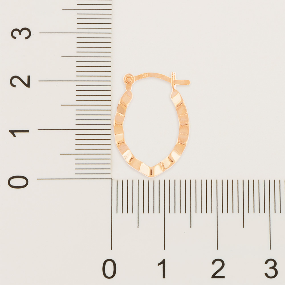 Brinco Argola Banhado a Ouro 18k 523520 Rommael - Imagem 3
