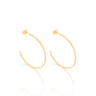 Brinco Rommanel 524199 Folheado A Ouro Formato Meia Argola