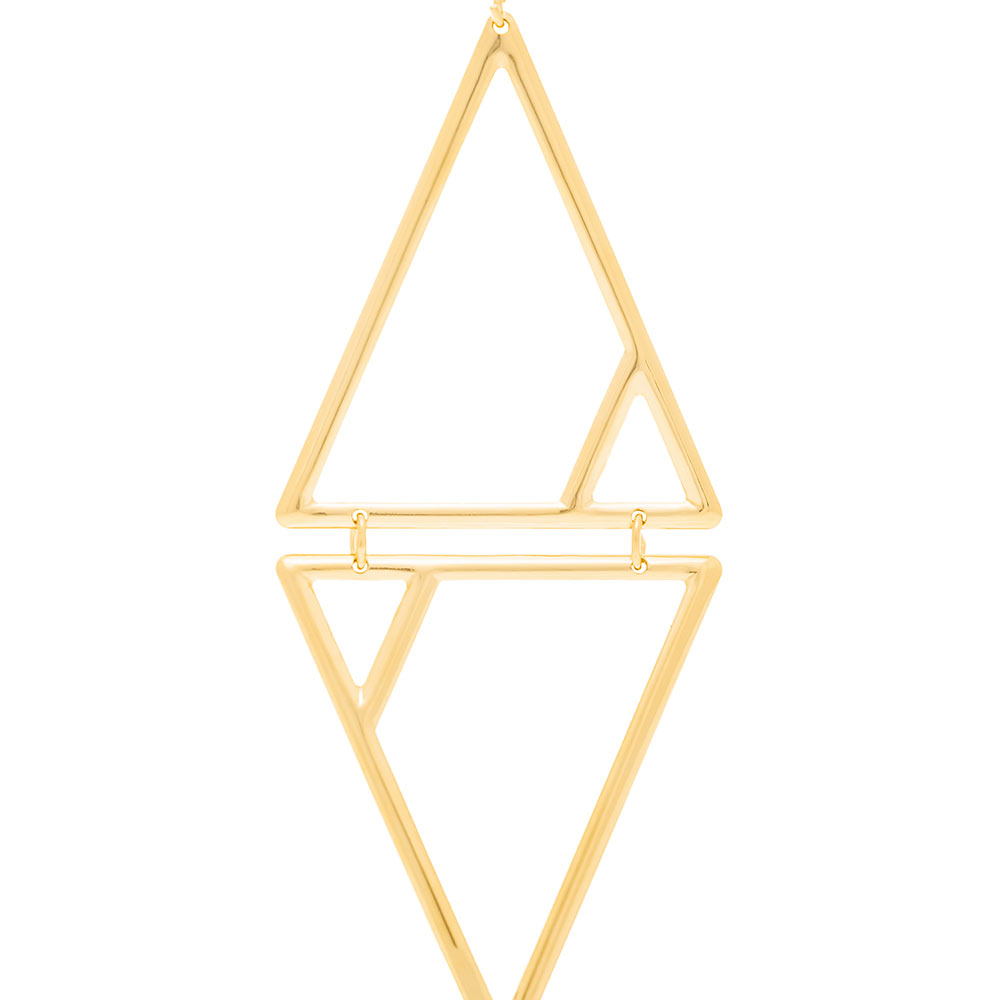 Brinco 525185 Formado Por Triângulos Rommanel - Imagem 2