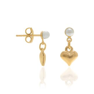 Brinco Coração Pérola Rommanel 525765