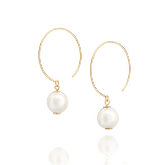 Brinco Rommanel Médio Pérola Gancho 526272
