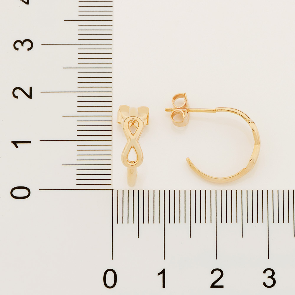 Brinco Meia Argola Infinito Rommanel 526485 - Imagem 3