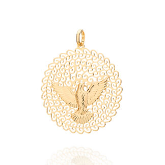 Medalha Grande Espírito Santo De Deus Joia Rommanel 541526 Rommanel