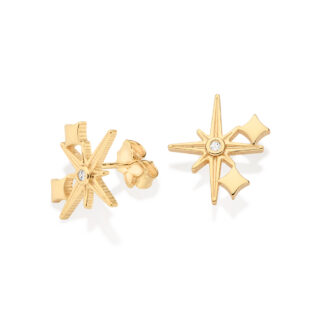 Brinco Estrela Brilhos 18k Com Zircônia 527262 Rommanel