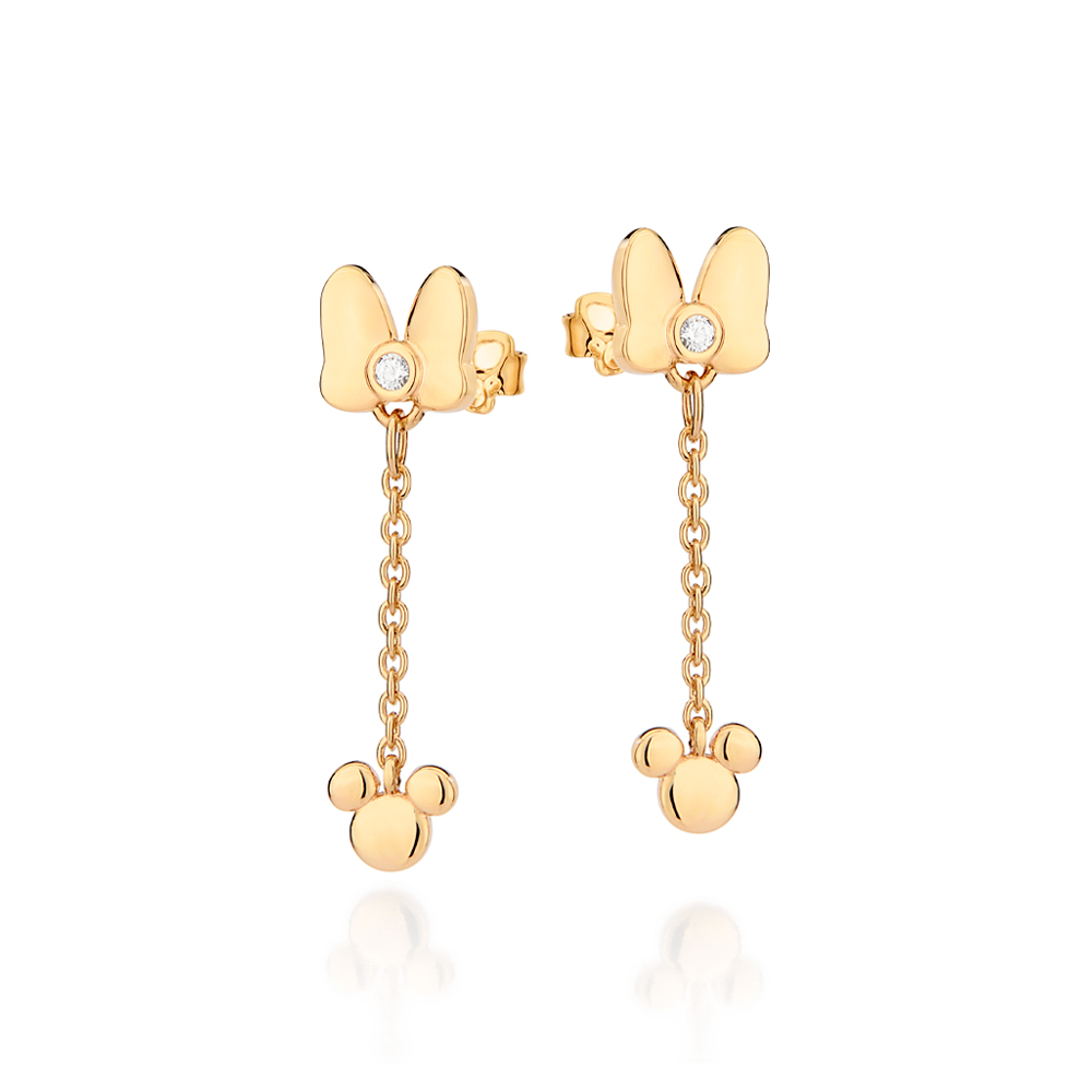 Brinco Rommanel Pêndulo Laço Minnie Com Zircônias 527315 - Imagem 2