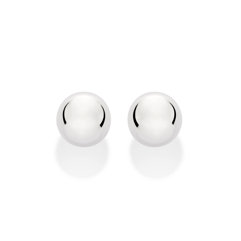 Brinco Rommanel 820215 Bola 8 Mm De Prata 925 - Imagem 2