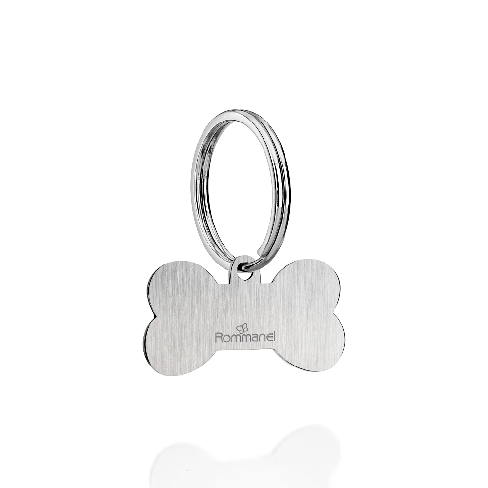 Medalha osso pet personalizável de aço 2700010 Rommanel - Imagem 6