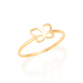 Anel Composto Por Borboleta Vazada - Rommanel 512925
