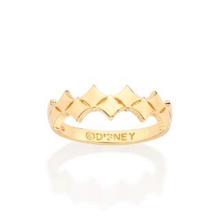 Anel Rommanel 513447 Skinny Pó De Estrelas Wish Folh. A Ouro