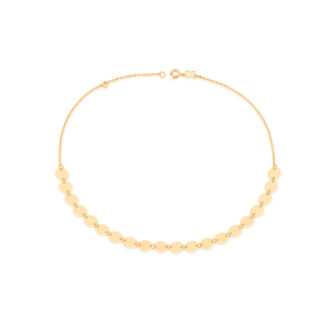 Choker com medalhas banhado a ouro 18k 532055 Rommanel