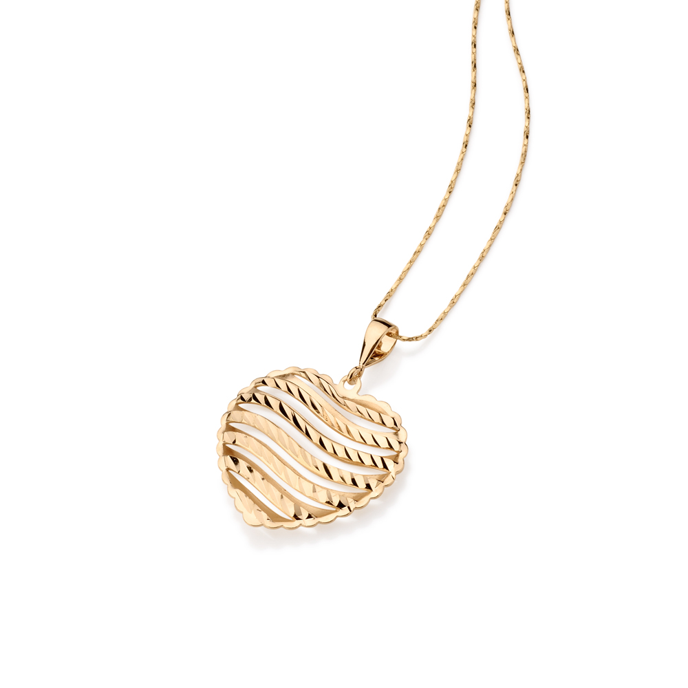 Pingente Rommanel Coração Diamantado Detalhes Vazados 541516 - Imagem 2