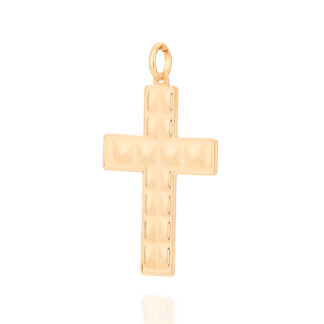 Pingente Rommanel 542210 Cruz Estilizada Folheado A Ouro
