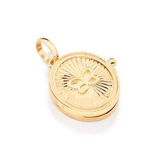 Pingente 542444 Relicário Folheado A Ouro Borboleta Rommanel