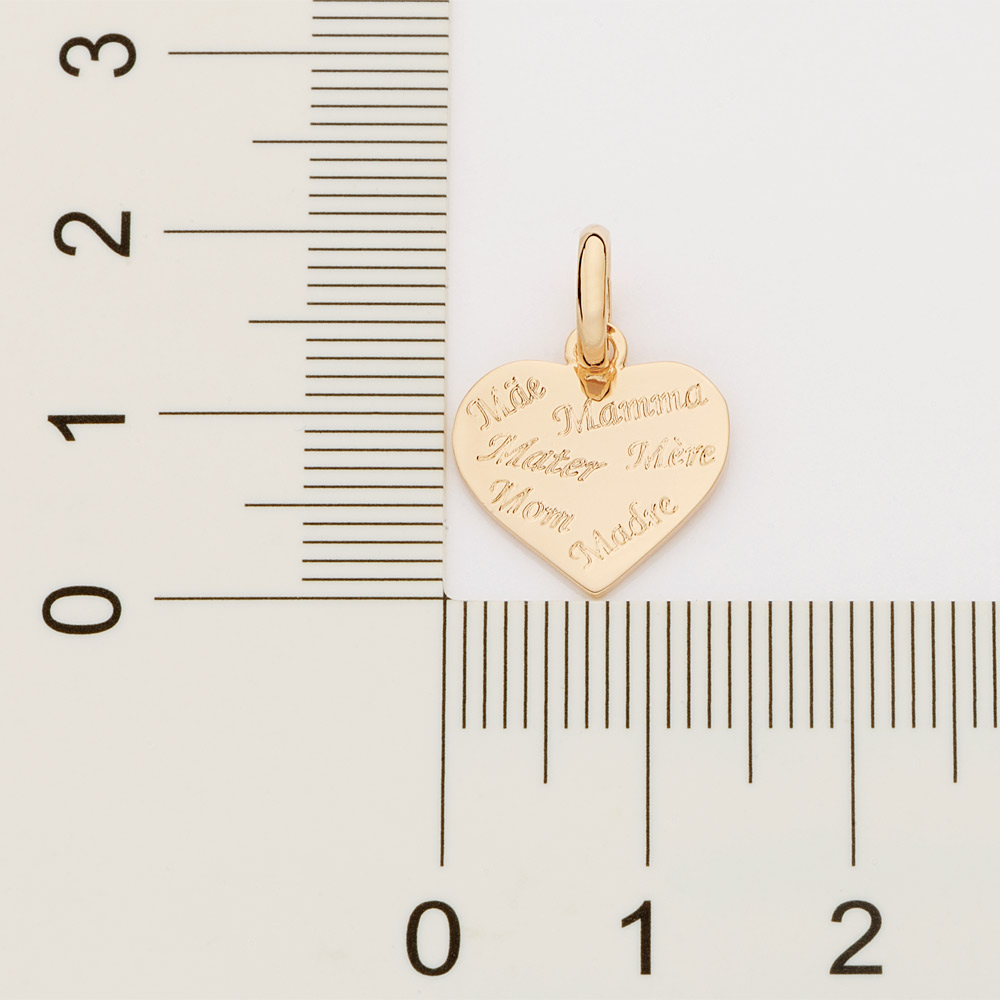 Pingente 542606 Coração Mãe Folheado A Ouro Rommanel - Imagem 3