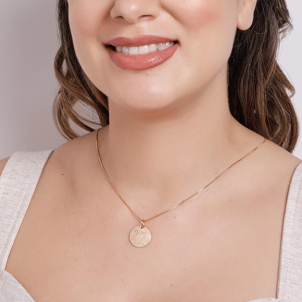 Pingente Medalha Melhor Mãe Do Mundo Rommanel 542614 - Imagem 4