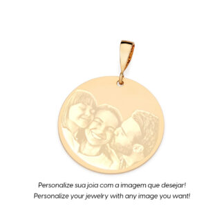 Medalha redonda lisa personalizável 542773 Rommanel