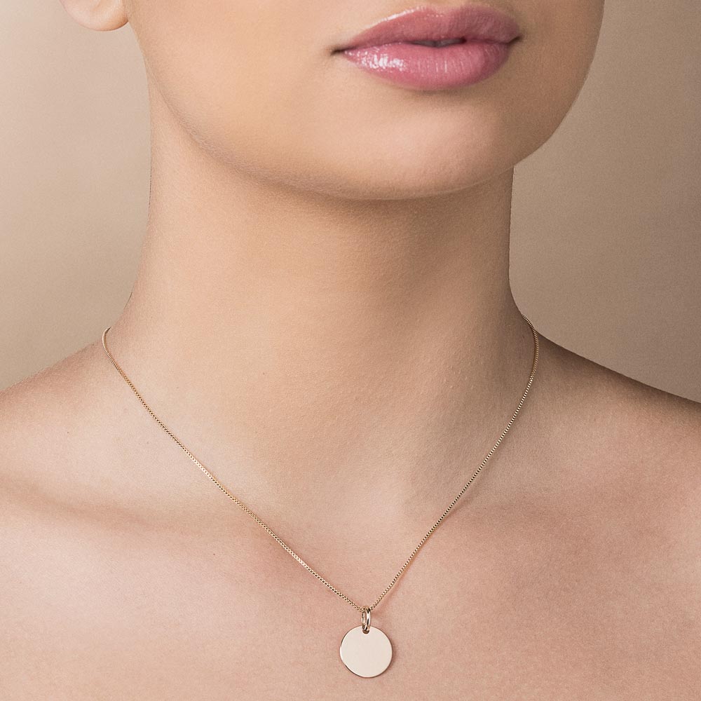 Medalha personalizável banhada a ouro 18k 542817 Rommanel - Imagem 4