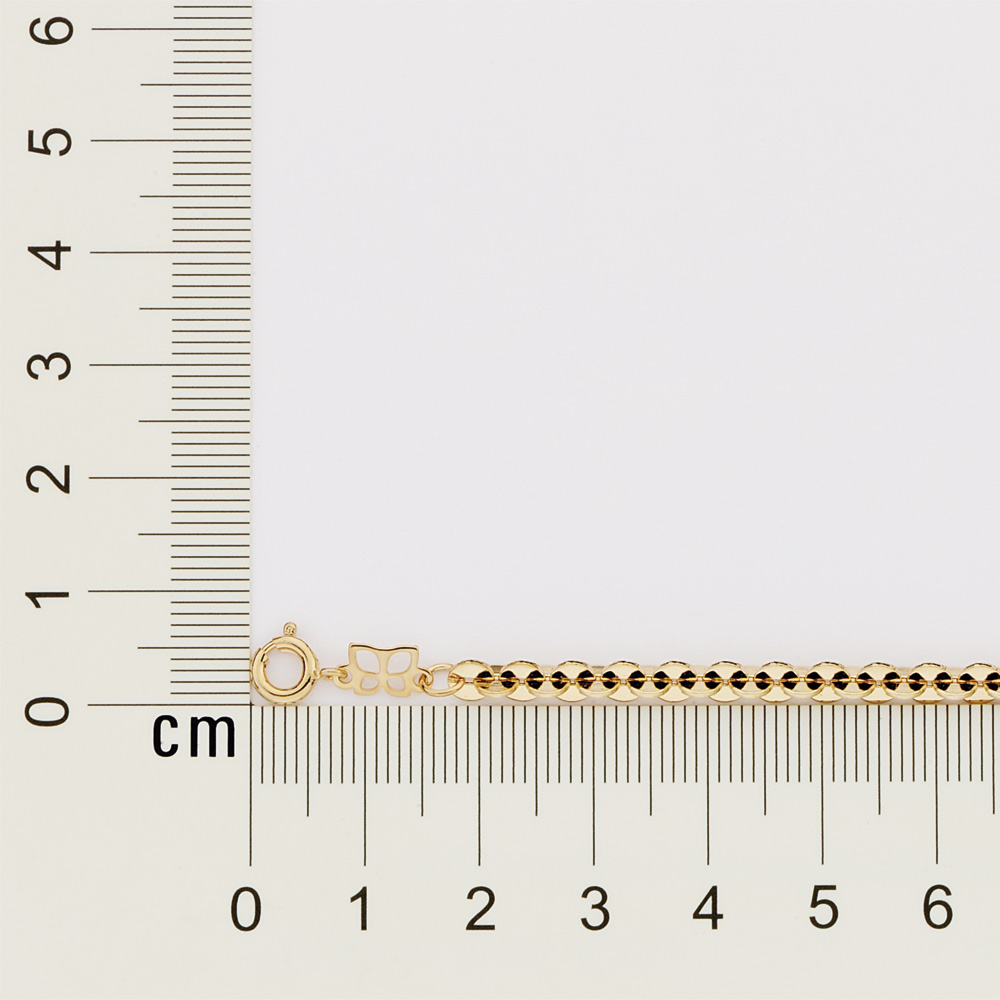 Pulseira De Elos Redondo Folheado A Ouro Rommanel 551740 - Imagem 2