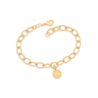 Pulseira 552058 Olho Grego Folheado A Ouro Rommanel