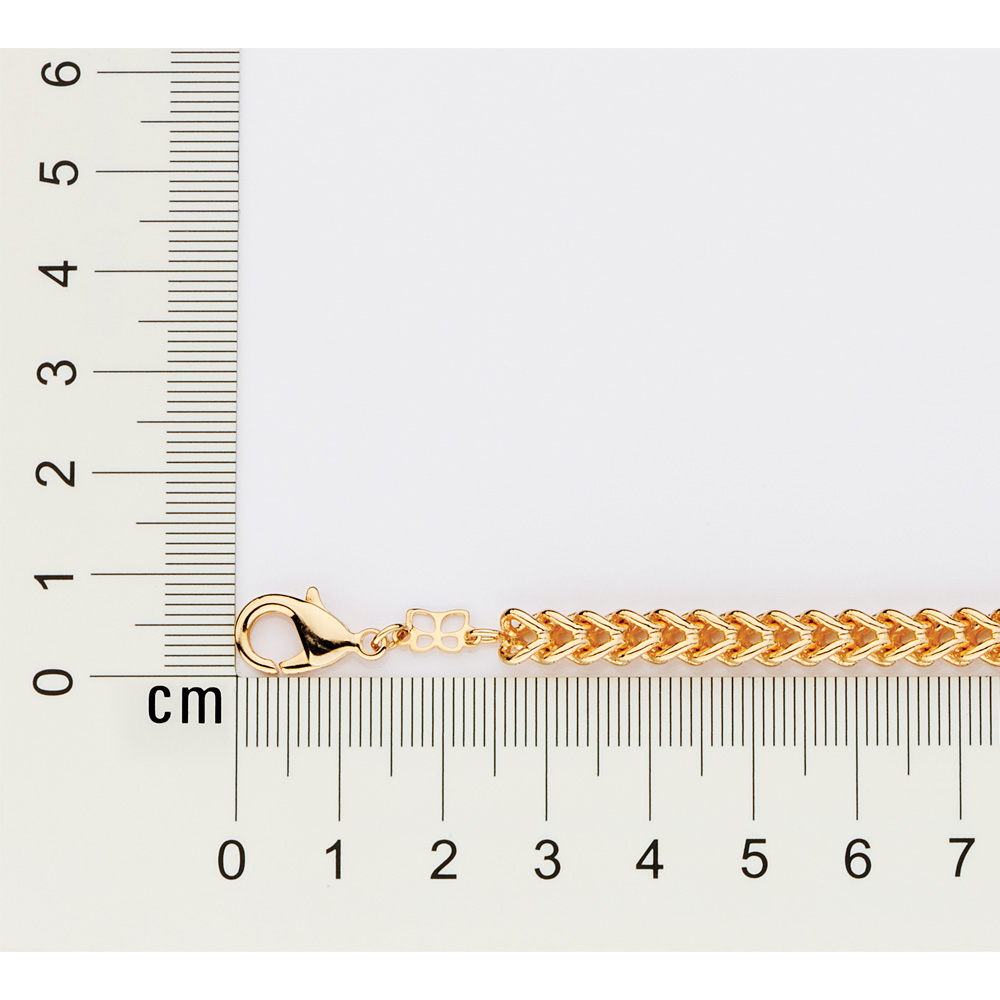 Pulseira Elos Duplos Banhada A Ouro Rommanel 552135 - Imagem 3