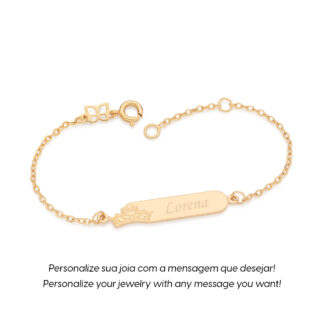 Pulseira personalizável coroa da princesa ariel 552161 Rommanel