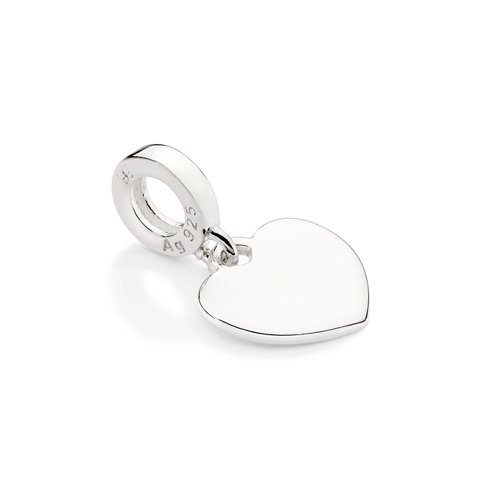 Berloque coração liso personalizável de prata 925/ 840121 Rommanel - Imagem 5