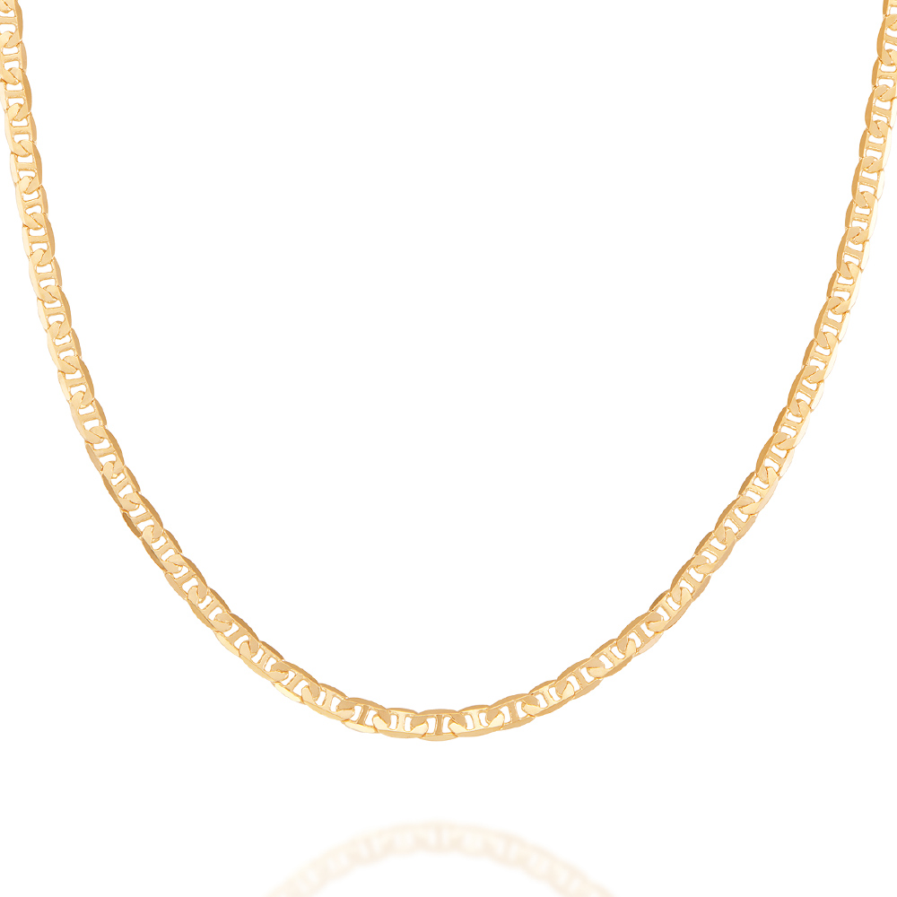 Cordão 60cm Folheado A Ouro Fio Diamantado Rommanel 530614