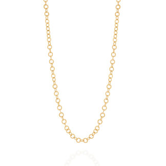 Cordão Folheado A Ouro 18k D/ Elos Vazados 531152 Rommanel