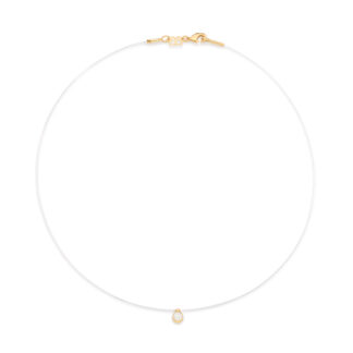 Gargantilha Rommanel Ponto De Luz 40/42 Cm Fio Nylon 531837