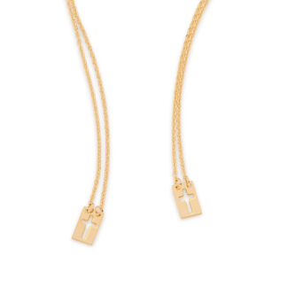 Escapulário Rommanel Unissex Medalha Cruzes Vazadas 531911