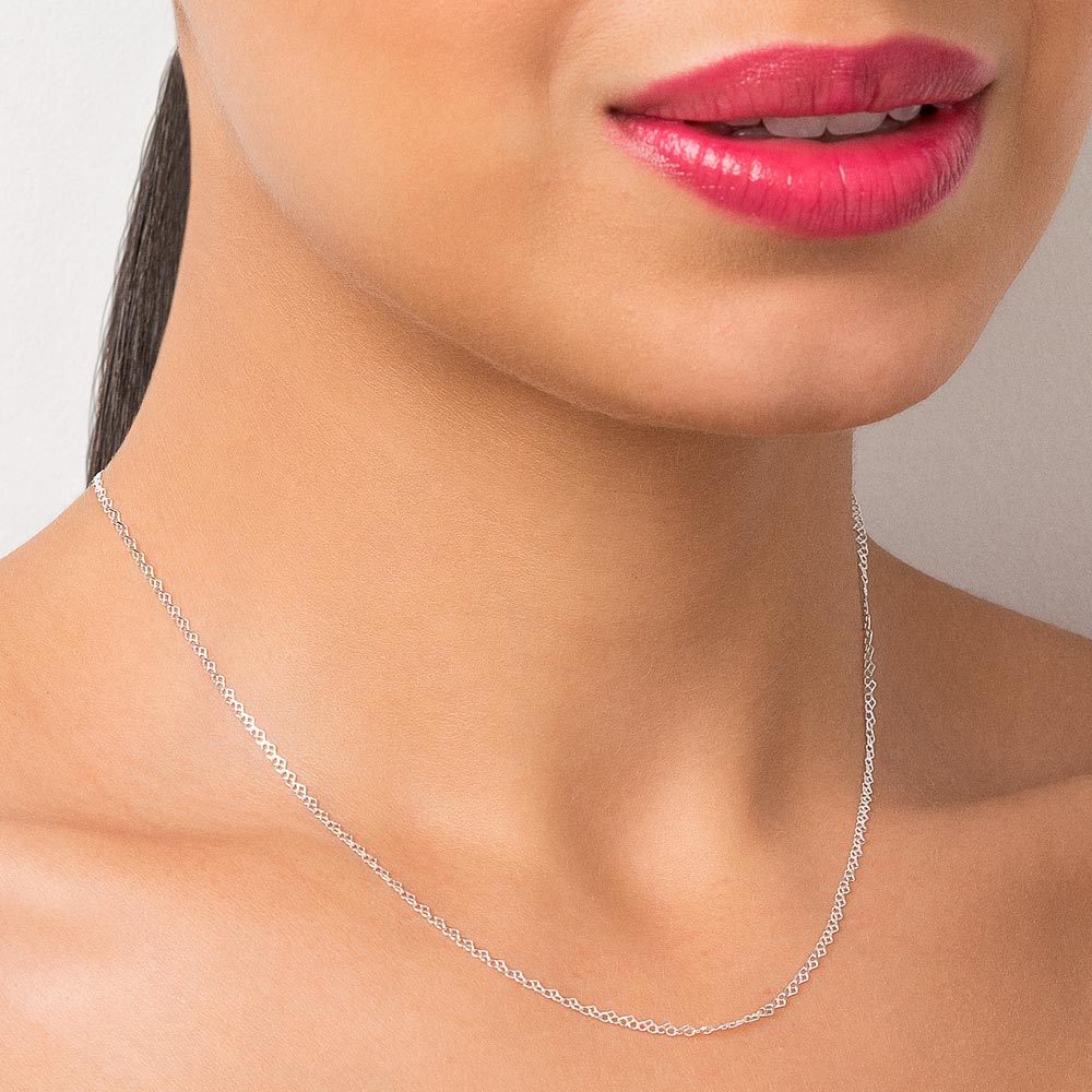 Gargantilha coração infinito de prata 925 - Rommanel 830076 - Imagem 4