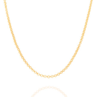 Gargantilha Rommanel elo português 530677 banhada a ouro 18k