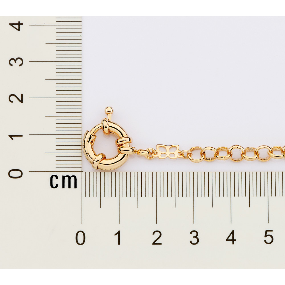 Cordão banhado a ouro 18k fio português Grosso Rommanel 530841 - Imagem 2