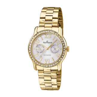 Relógio Analógico Social Multifunções Dourado 650019 Rommanel