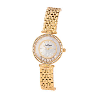 Relógio Analógico Social Com Cristais 650045 Rommanel