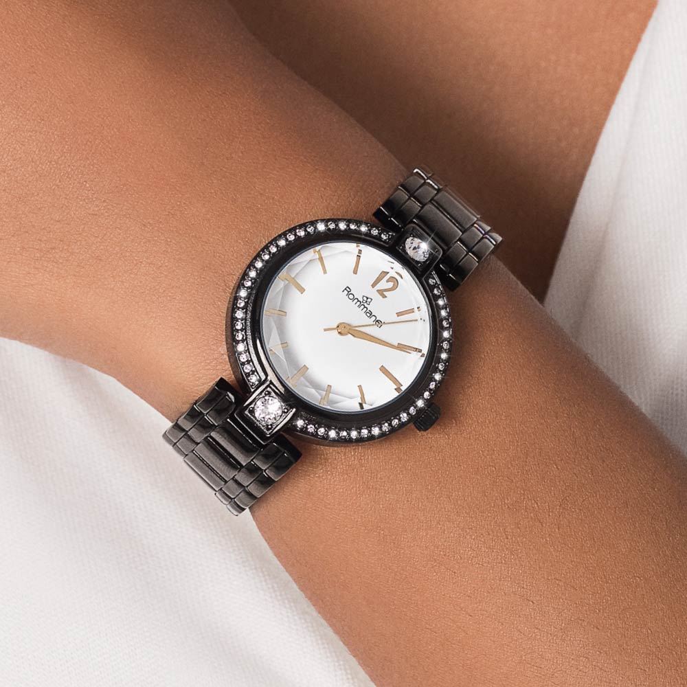 Relógio Analógico Social Preto 650055 Rommanel - Imagem 3