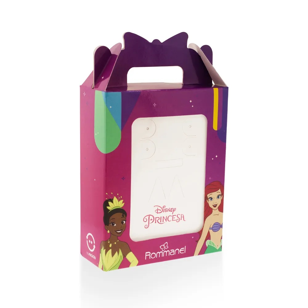 Kit brinco 820163 solitário e concha de prata 925 com zircônias Rommanel - Imagem 5