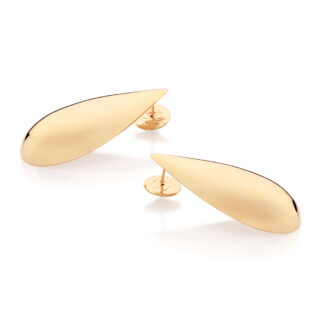 Maxi brinco gota banhado a ouro 18k 527477