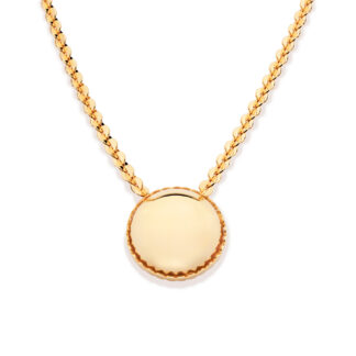 Gargantilha com meia esfera banhada a ouro 18k 532584 Rommanel