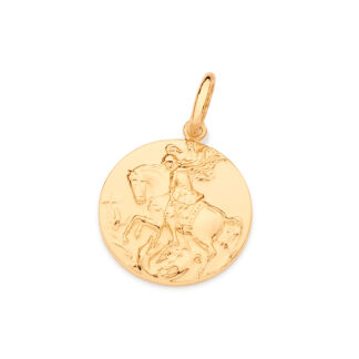 Medalha São Jorge banhada a ouro 18k 542707 Rommanel