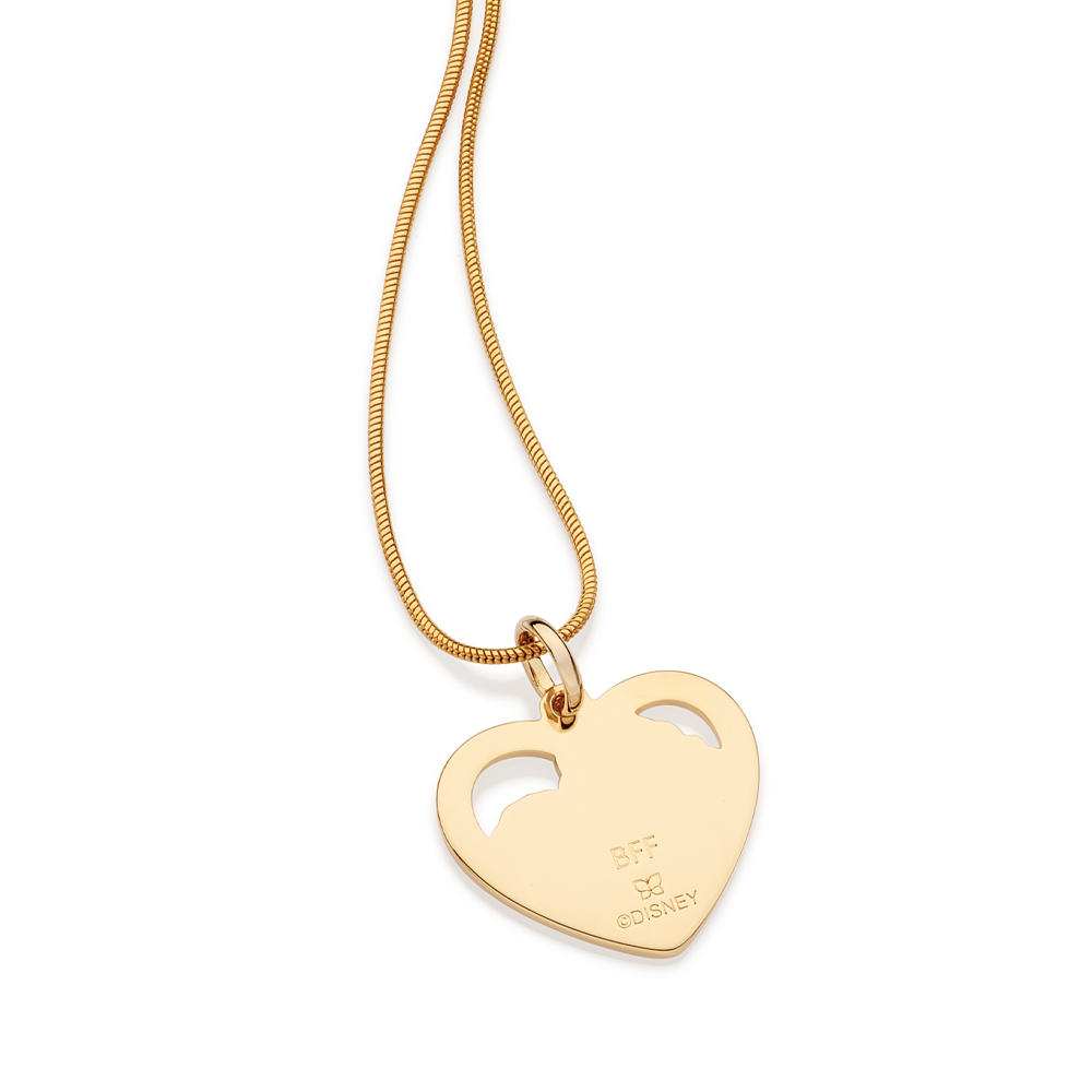 Pingente Rommanel coração bff moana personalizável banhado a ouro 18k 542905 - Imagem 5