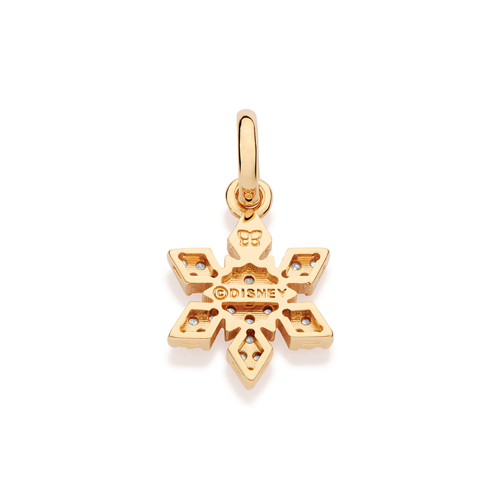 Pingente floco de neve banhado a ouro 18k com zircônias 542932 Rommanel - Imagem 5