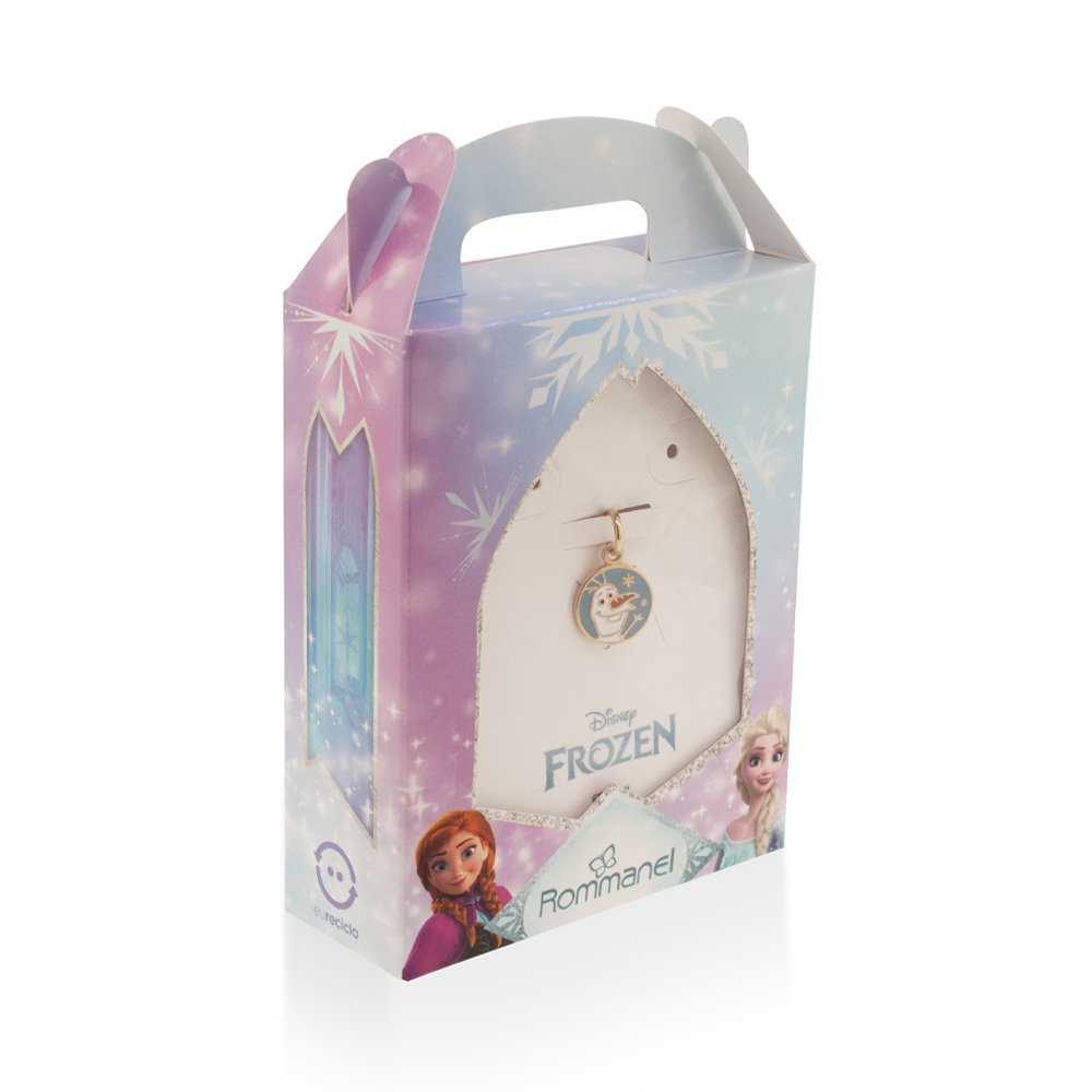 Pingente olaf banhado a ouro 18k com aplicação de resina 542937 Rommanel - Imagem 6