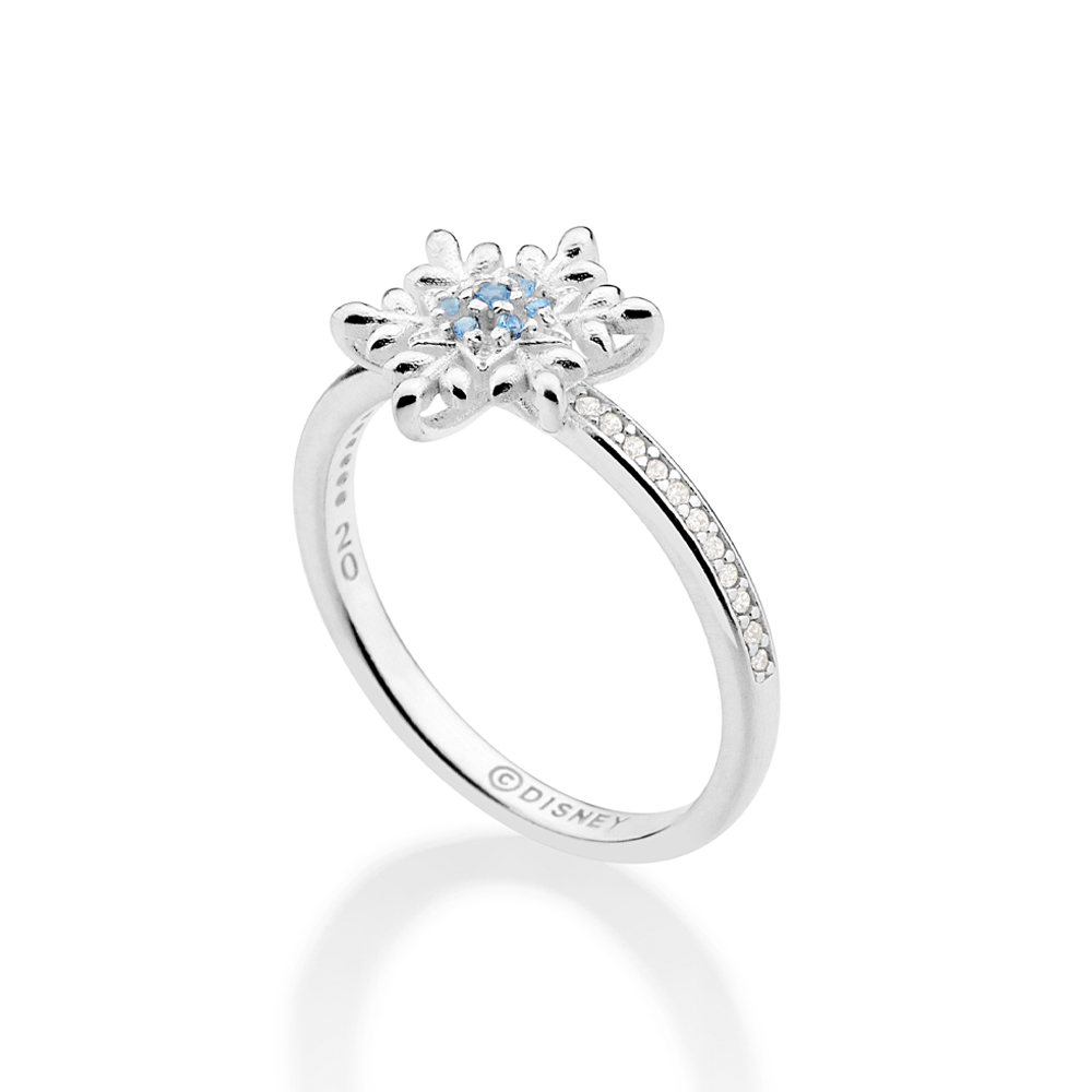 Anel floco de neve de prata maciça 925 com zircônias 810347 Rommanel - Imagem 2