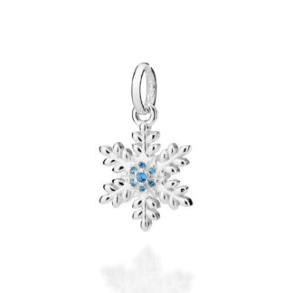 Pingente floco de neve de prata maciça 925 com zircônias 840213 Rommanel