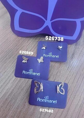 Kit Brincos Borboletas 3 furos 527402/526989/526738 Rommanel