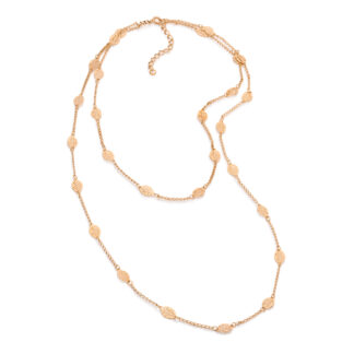 Gargantilha banhada a ouro 18k formada por folhas 531123 Rommanel