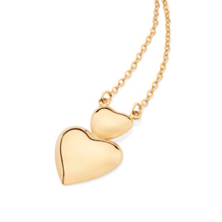 Gargantilha coração duplo abaulado 532567 Rommanel