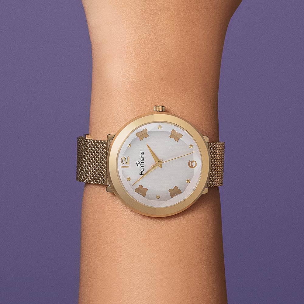 Relógio Analógi. Dourado 650025 Rommanel - Imagem 2